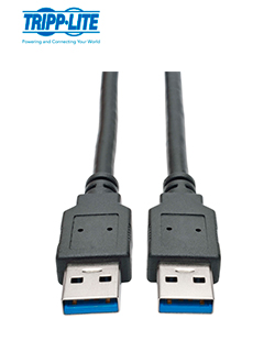 Cable USB 3.0 SuperSpeed A/A (M/M), Negro, 91 cm