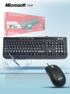 Kit Teclado y Mouse Microsoft Wired 600, USB,