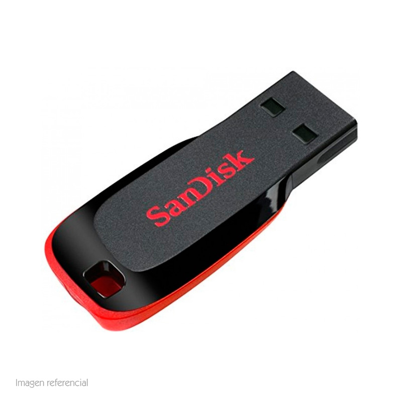 Imagen: Memoria Flash USB SanDisk Cruzer Blade , 64GB, USB 2.0, presentacin en colgador.