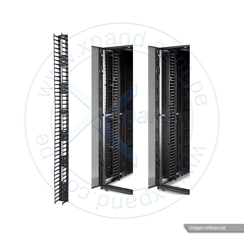 Imagen: Organizador vertical de cables APC AR7585, 2 piezas, para gabinetes NetShelter SX, 45U.