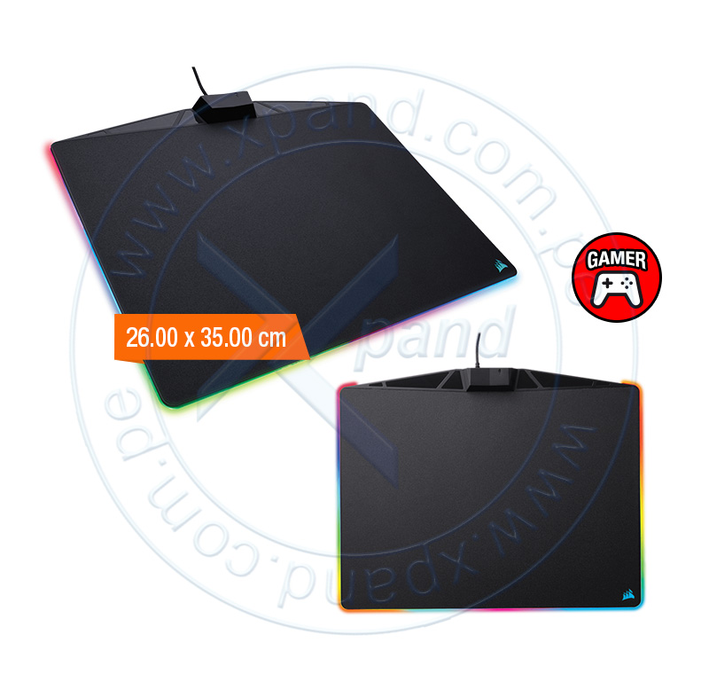 Imagen: Mouse Pad Gaming Corsair MM800 Polaris RGB, 26.00 x 35.00 cm, 5 mm, USB.
