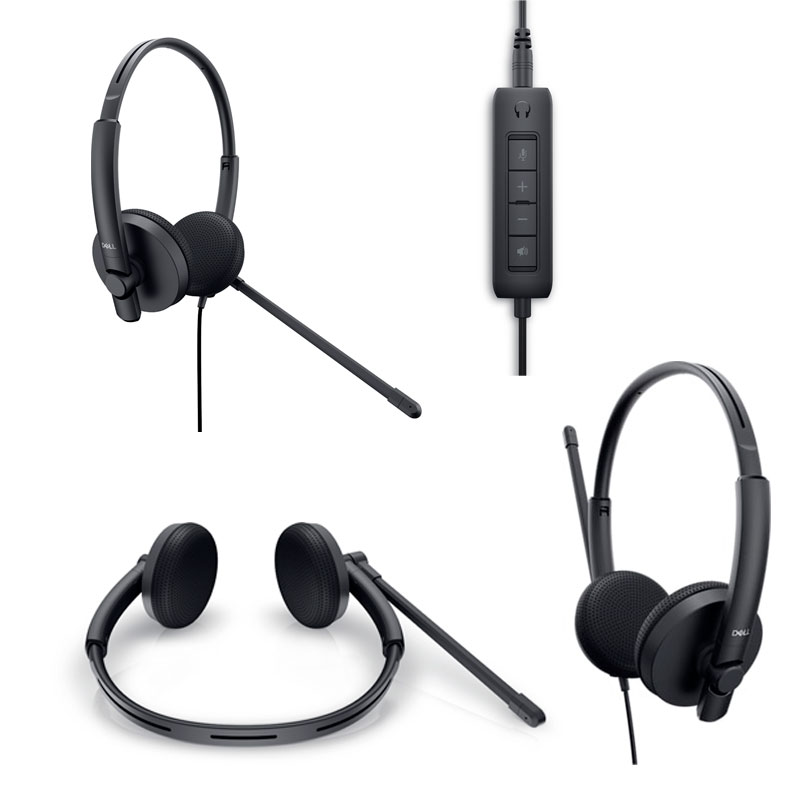 Imagen: Auriculares Stereo con Microfono DELL WH1022, USB, Alambrico, Supraaural, Color Negro