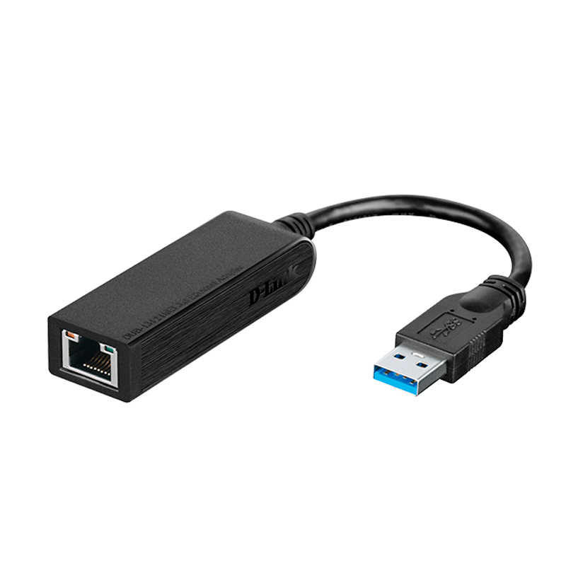 Imagen: Adaptador de red con un puerto USB 3.0 y Puerto RJ-45 10/100/1000 Mbps Gigabit Ethernet