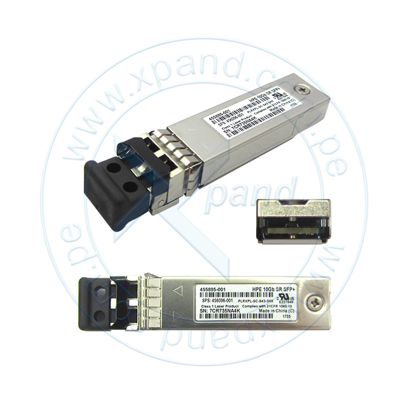 Imagen: Transceiver HPE BladeSystem c-Class (455883-B21), 10Gb SFP+ SR, LC Full Duplex, Multi modo