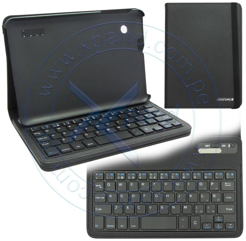 Imagen: Estuche Advance con teclado Bluetooth, negro.