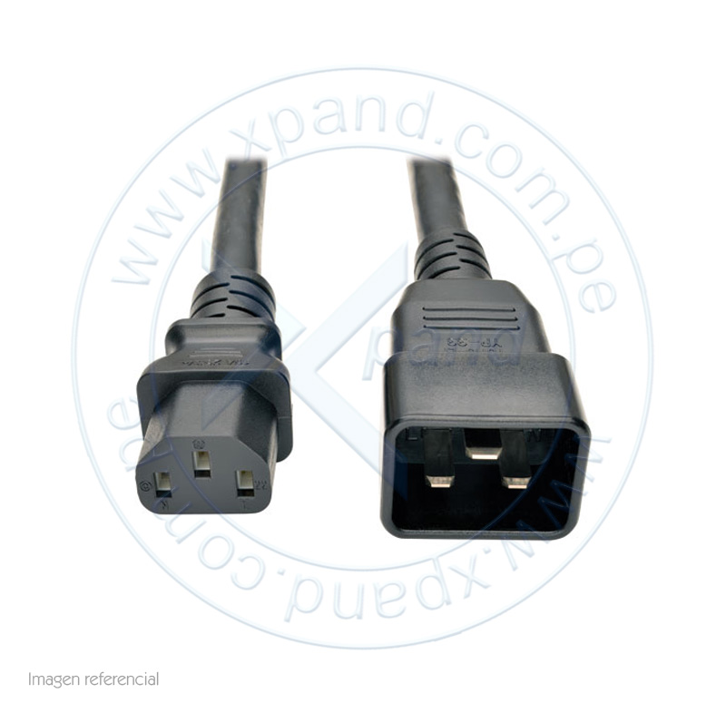 Imagen: Cable poder de PDU Tripp-Lite P032-007, 250V, 15A, 12AWG, C13 a C20, 2.13 mts.