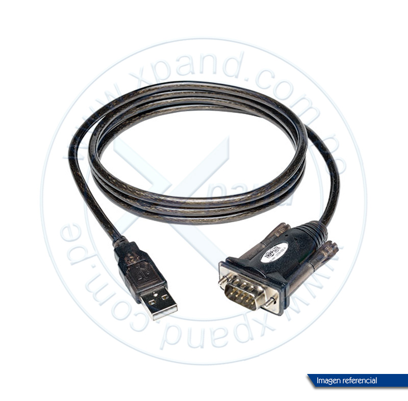 Imagen: Cable adaptador USB a Serial Tripp-Lite U209-000-R, USB-A a DB-9, 1.52 mts.