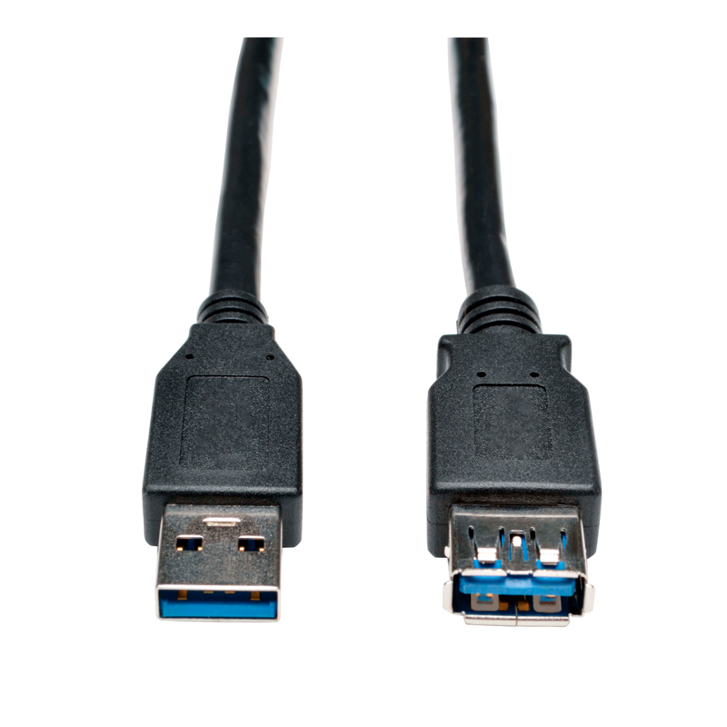 Imagen: Cable de Extensin USB 3.0 SuperSpeed - USB-A a USB-A, M/H, Negro, 91 cm [3 pies][@@@]Este cable de extensin de 91 cm