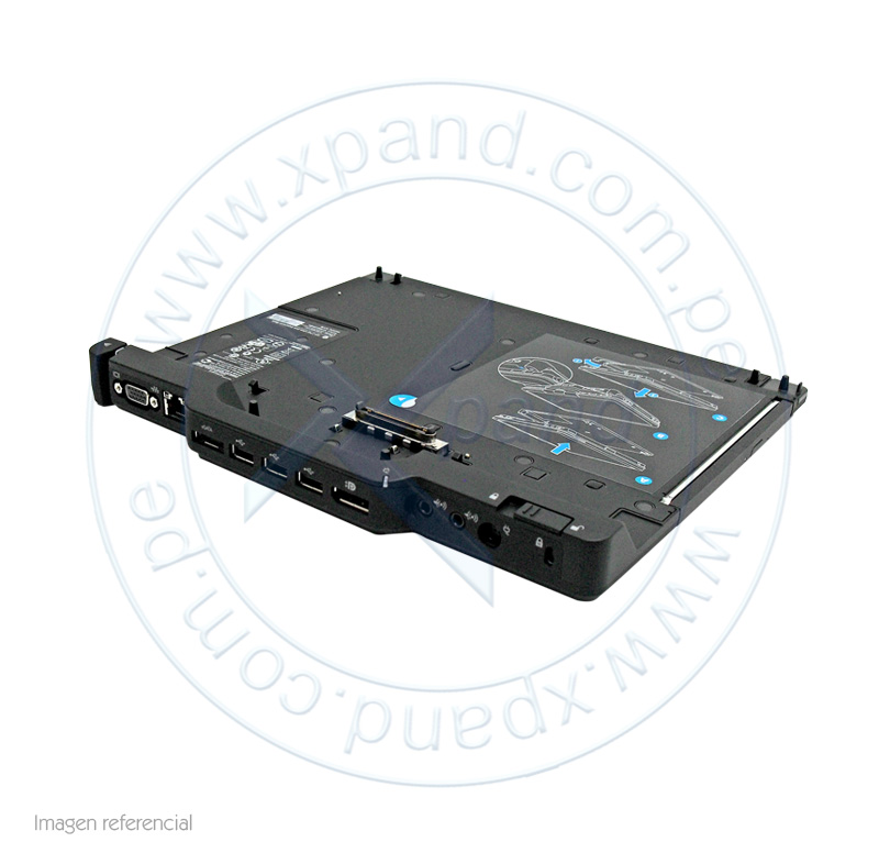 Imagen: Base de Expansin HP 2740 Ultra-slim, USB / eSATA / VGA / LAN / DP / DVD / Audio.