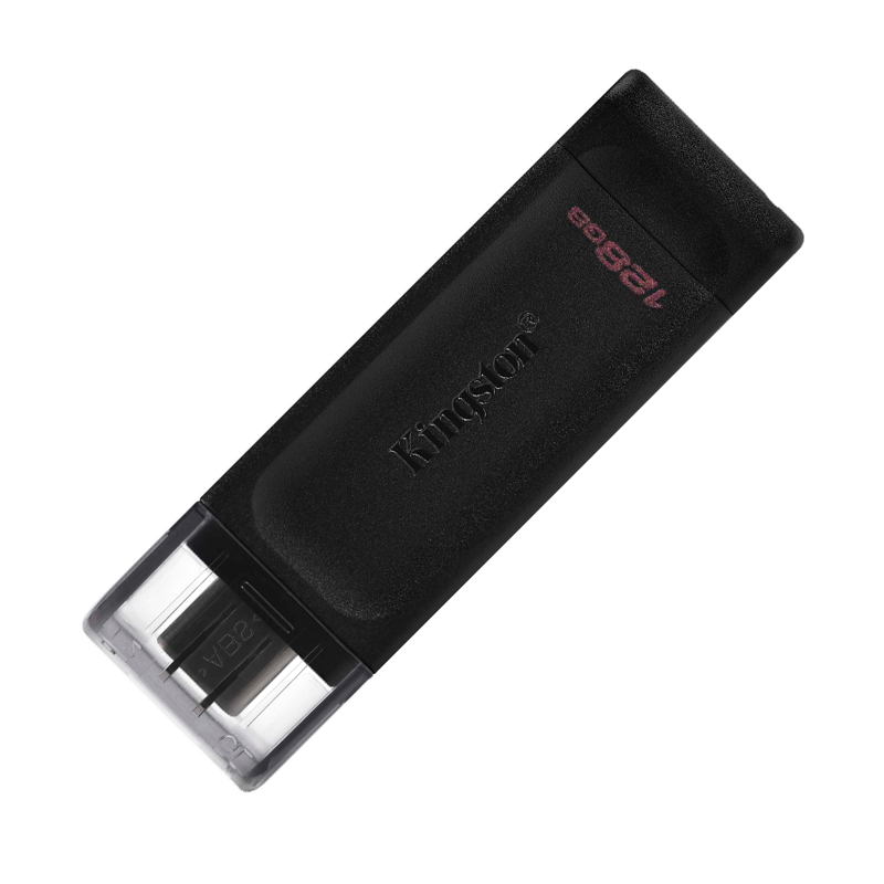 Imagen: Memoria Flash USB Kingston DataTraveler 70, 128GB, USB-C 3.2 Gen1 presentacin en colgador