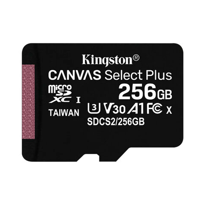 Imagen: Memoria micro-SD Kingston Canvas Select Plus, 256GB, sin Adaptador SD