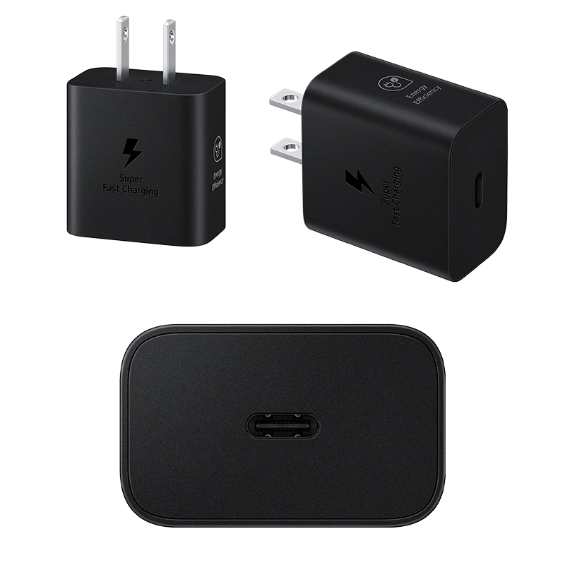 Imagen: Adaptador de corriente Samsung Travel 25W para dispositivos compatibles con USB-C.