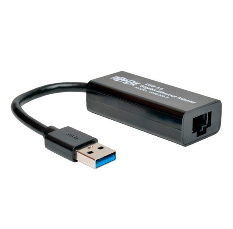 Imagen: Adaptador de red Trippe-Lite U336-000-R, USB 3.0 SuperSpeed a Gigabit Ethernet.