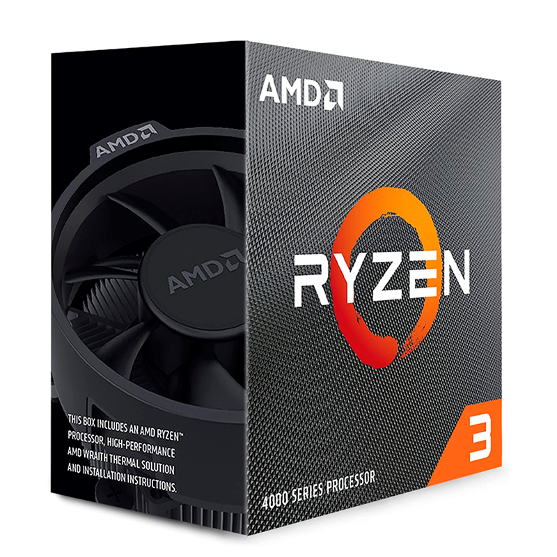 Imagen: Procesador AMD Ryzen 3 4100, 3.80 / 4.0GHz, AM4, Quad-Core, L3 Cache 4MB, TDP: 65W, 7nm