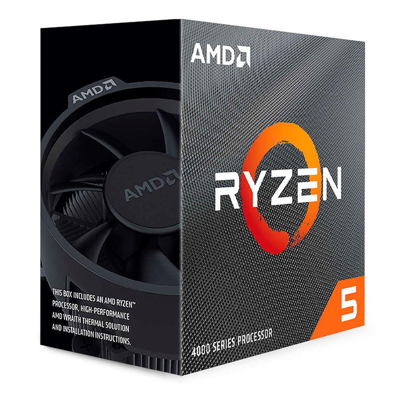 Imagen: Procesador AMD Ryzen 5 4500, 3.6 / 4.1 GHz, 8MB L3, 6-Core, AM4, 7nm, 65W.