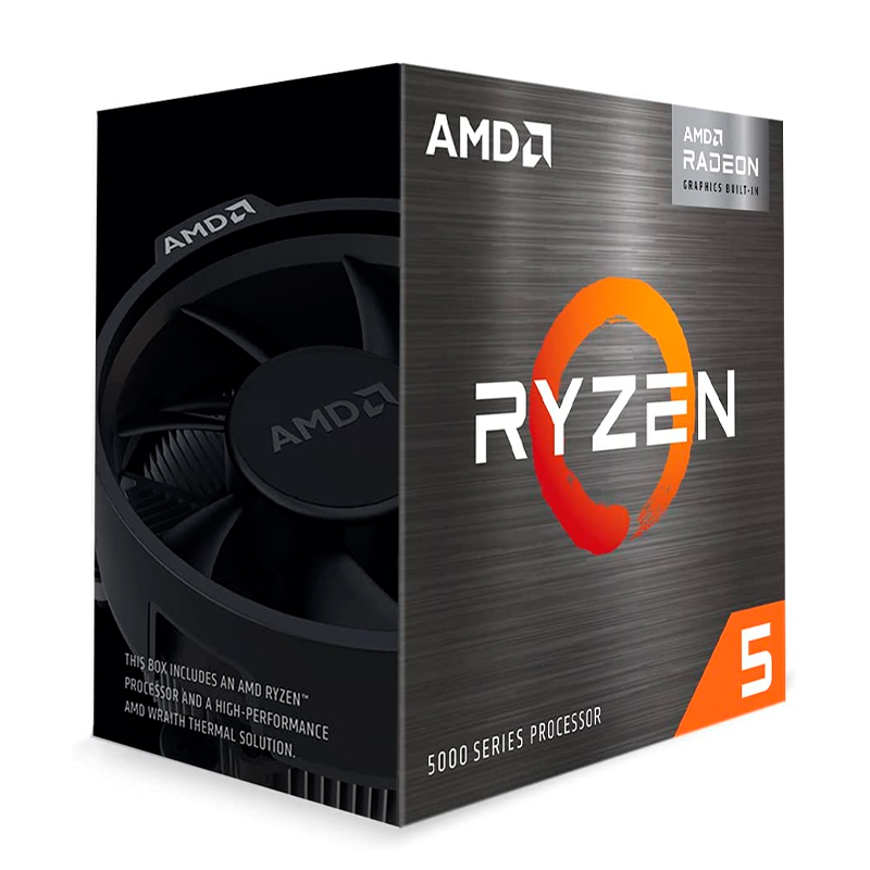 Imagen: Procesador AMD Ryzen 5 5600G, 3.90 / 4.40 GHz, 16MB L3, 6 Core, AM4, 7nm, 65W.
