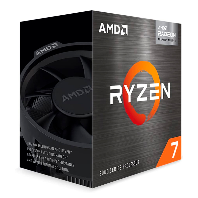 Imagen: Procesador AMD Ryzen 7 5700G, 3.80 / 4.60GHz, 16MB L3, 8-Core, AM4, 7nm, 65W.