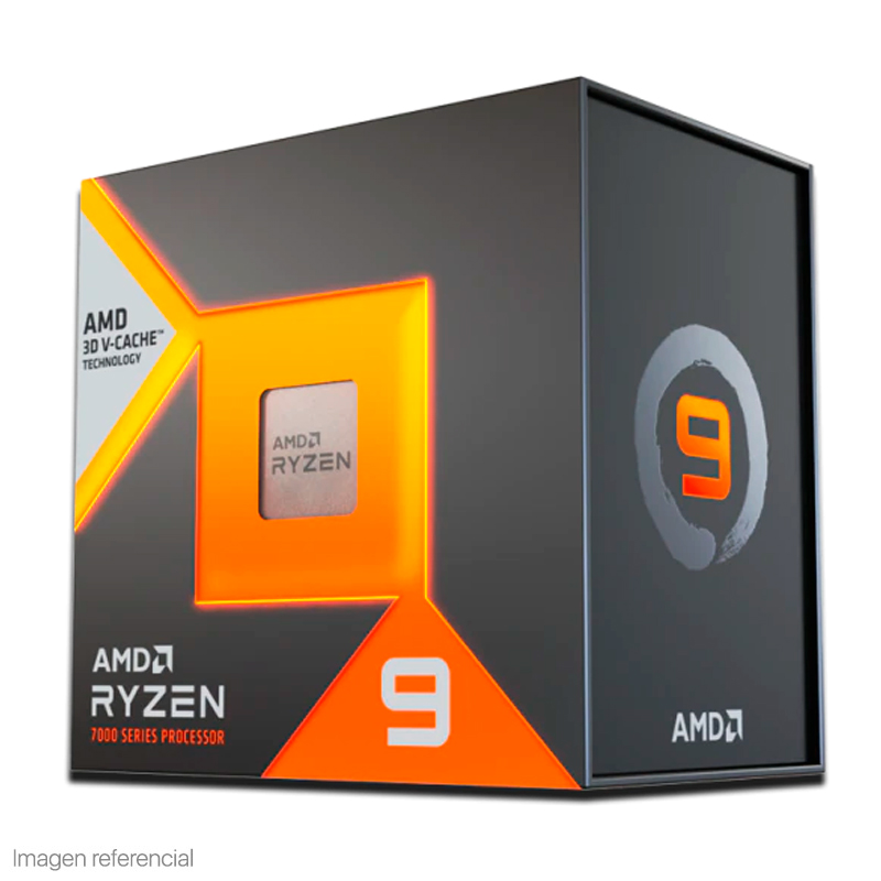 Imagen: Procesador AMD Ryzen 9 7900X3D 4.4/5.6GHz, 128MB L3, 12-Cores, Socket AM5, 120W.