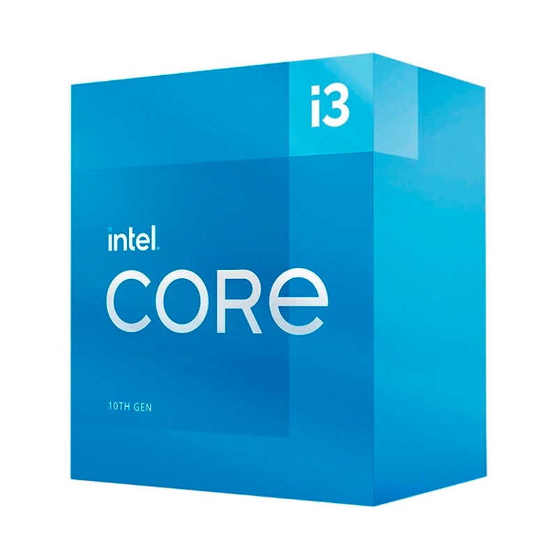 Imagen: Procesador Intel Core i3-10105, 3.70 / 4.40 GHz, 6 MB Cach L3, LGA1200, 65W, 14 nm.