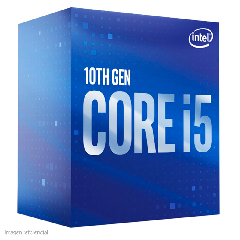 Imagen: Procesador Intel Core i5-10400, 2.90 GHz, 12 MB Cach L3, LGA1200, 65W, 14 nm.