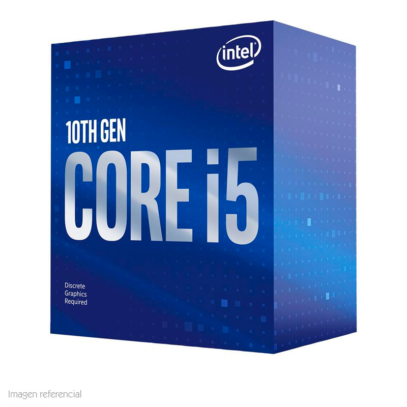 Imagen: Procesador Intel Core i5-10400F, 2.90 GHz, 12 MB Cach L3, LGA1200, 65W, 14 nm.
