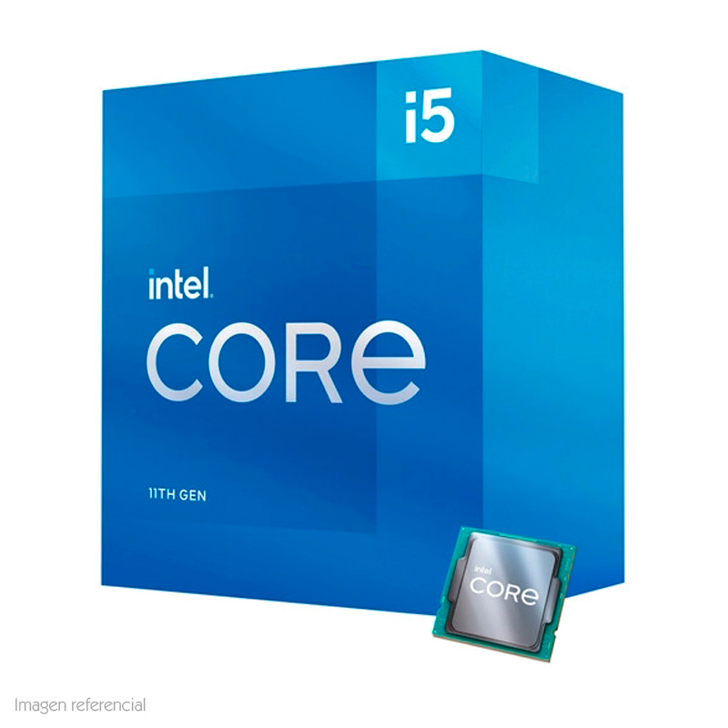 Imagen: Procesador Intel Core i5-11400 2.60 / 4.40 GHz, 12 MB Cach L3, LGA1200, 65W, 14 nm.