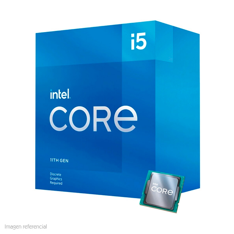 Imagen: Procesador Intel Core i5-11400F 2.60 / 4.40 GHz, 12 MB Cach L3, LGA1200, 65W, 14 nm.
