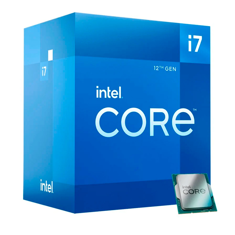 Imagen: Procesador Intel Core i7-12700 2.10/4.90GHz, 25MB SmartCach, LGA1700, 180W, Intel 7(10nm)