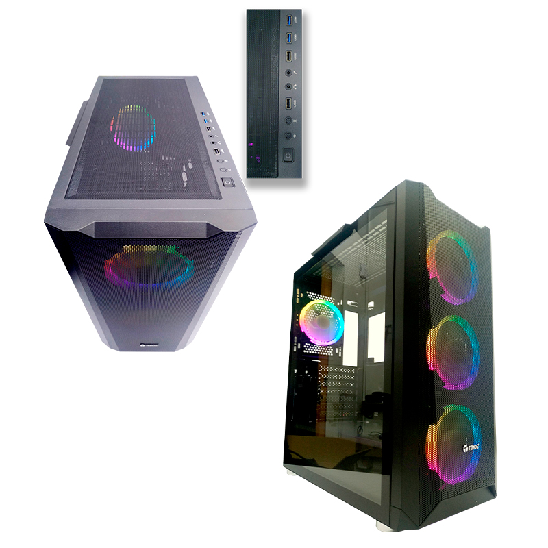 Imagen: Case Gamer Teros TE1162N, Mid Tower, Negro, USB 3.0, USB 2.0, Audio.