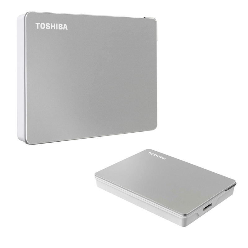Imagen: Disco duro externo Toshiba Canvio Flex, 1TB, USB 3.0/2.0, Plata (Silver)