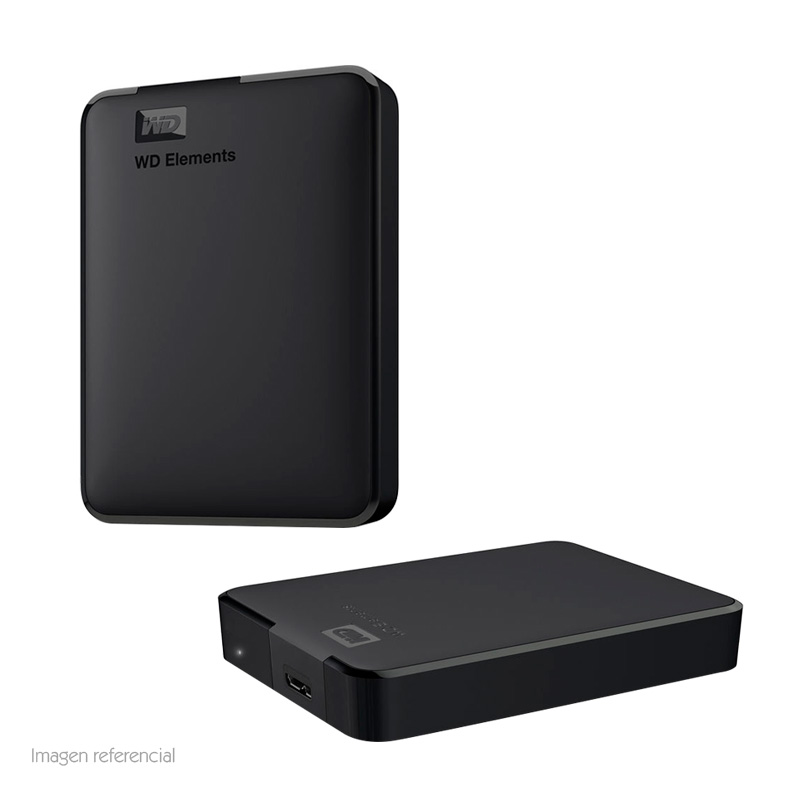 Imagen: Disco duro externo Western Digital Elements Portable, 4 TB, USB 3.0, negro.