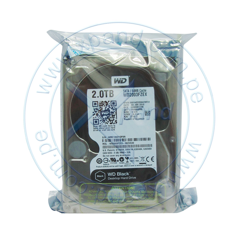 Imagen: Disco duro Western Digital Black, 2TB, SATA 6 Gb/s, 7200 RPM, 3.5".