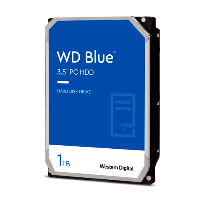 Imagen: DISCO DURO 3.5" SATA; WESTERN DIGITAL; HD WD BLUE 1TB  SATA 64MB 7200