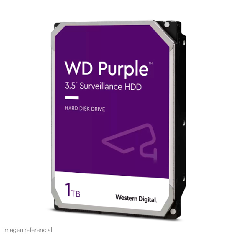 Imagen: Disco duro Western Digital WD Purple, 1TB, SATA 6.0 Gb/s, 5400 RPM, 64MB Cache, 3.5".