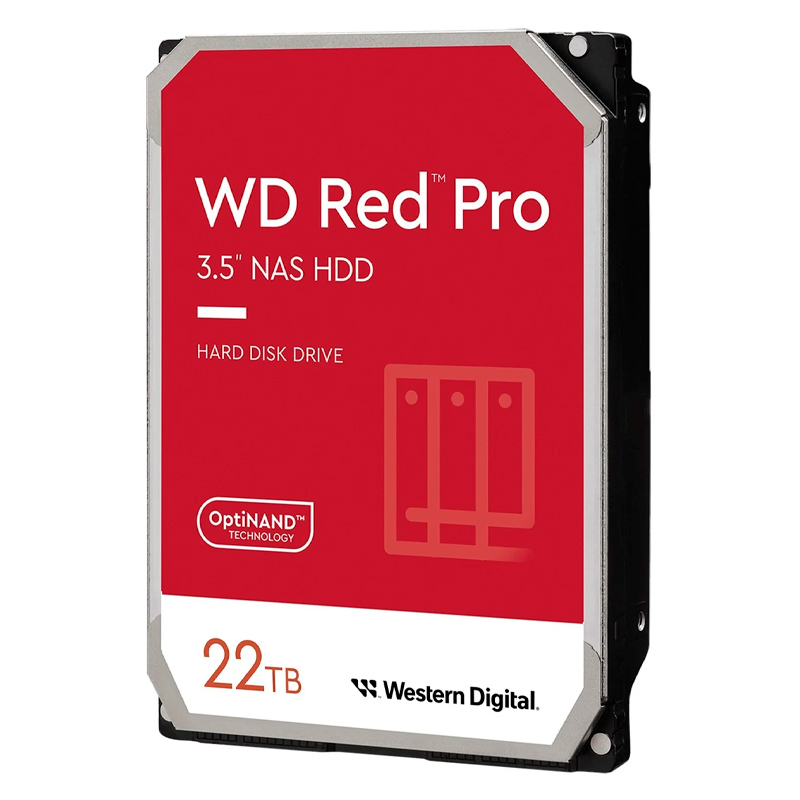 Imagen: Disco duro Western Digital Red Pro WD221KFGX, 22TB, SATA 6GB/s, 3.5" 7200rpm, Cache 512MB