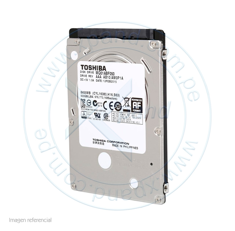Imagen: Disco duro Toshiba MQ01ABF050, 500 GB SATA 3Gb/s, 2.5".
