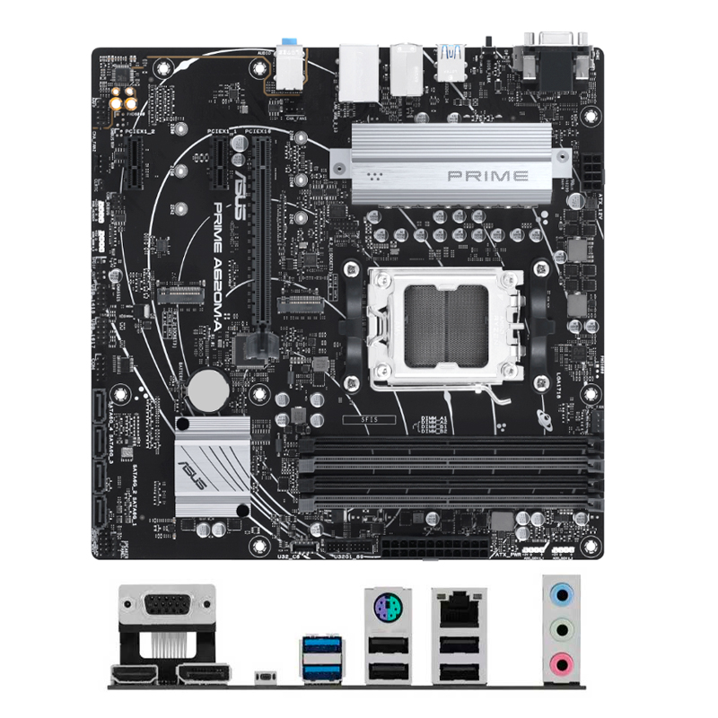 Imagen: Motherboard ASUS PRIME A620M-A-CSM, Chipset AMD A620, Socket AMD AM5, Micro ATX