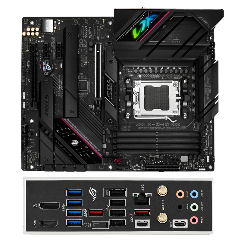Imagen: Motherboard ASUS ROG STRIX B650E-F GAMING WIFI, Chipset AMD B650, Socket AMD AM5, ATX