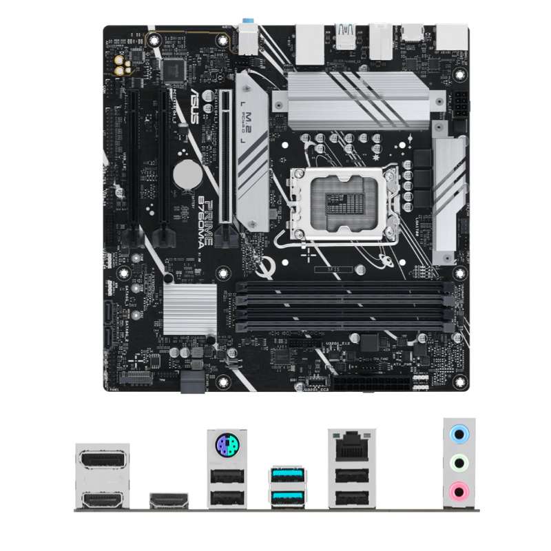 Imagen: Motherboard ASUS PRIME B760M-A Chipset Intel B760, LGA1700, Micro ATX