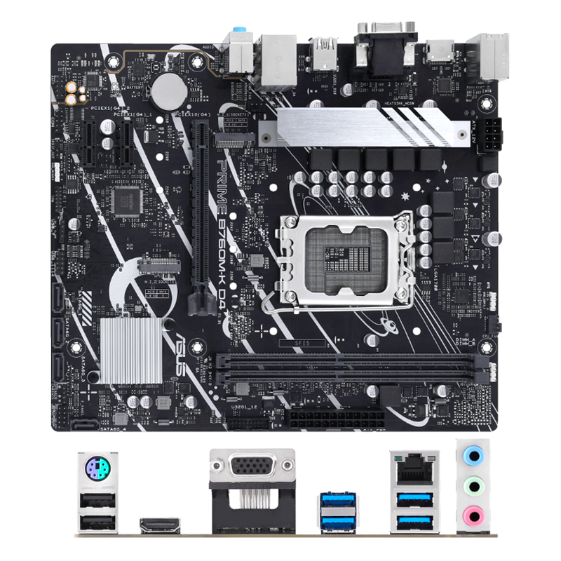 Imagen: Motherboard ASUS Prime B760M-K D4, Chipset Intel B760, LGA1700, mATX