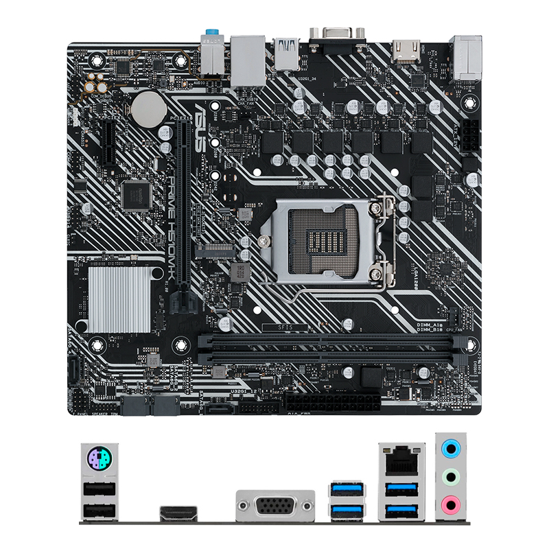 Imagen: Motherboard ASUS PRIME H510M-K R2.0 Chipset Intel H470, LGA1200, Micro ATX