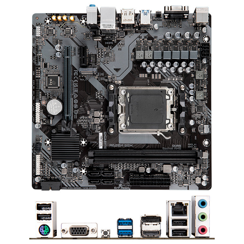 Imagen: Motherboard Gigabyte A620M S2H (rev. 1.0) Chipset AMD A620, Socket AM5, Micro ATX
