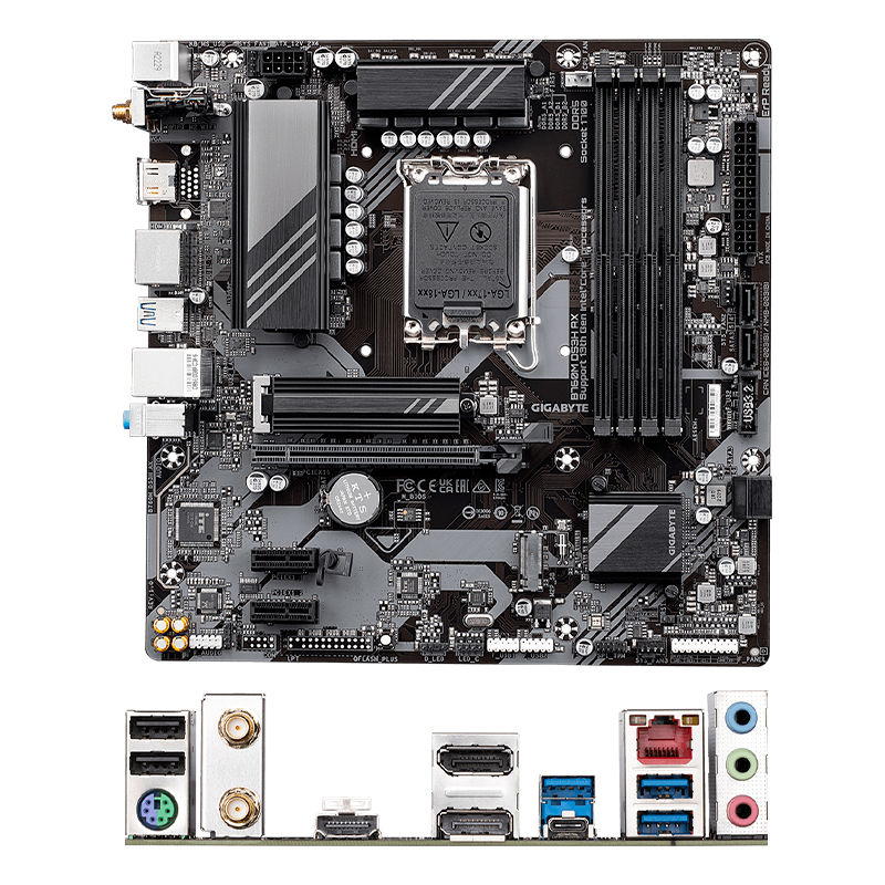 Imagen: Motherboard Gigabyte B760M DS3H AX (rev. 1.0) Chipset Intel B760, LGA1700, Micro ATX