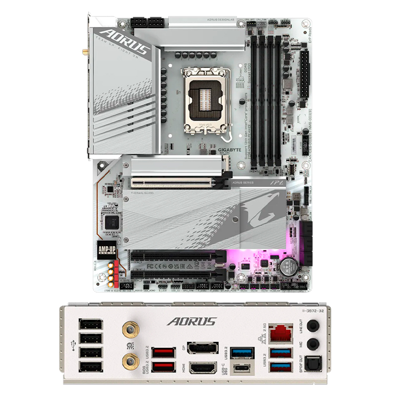 Imagen: Motherboard Gigabyte Z790 AORUS ELITE AX ICE (rev. 1.0), Chipset Intel Z790, LGA1700, ATX