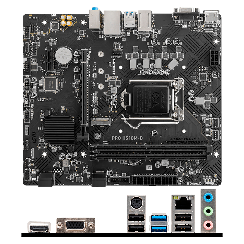 Imagen: Motherboard MSI PRO H510M-B Chipset Intel H470, LGA1200, HDMI, VGA, mATX