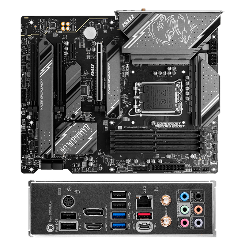 Imagen: Motherboard MSI Z790 GAMING PLUS WIFI, Chipset Intel Z790, LGA1700, HDMI, DP, ATX