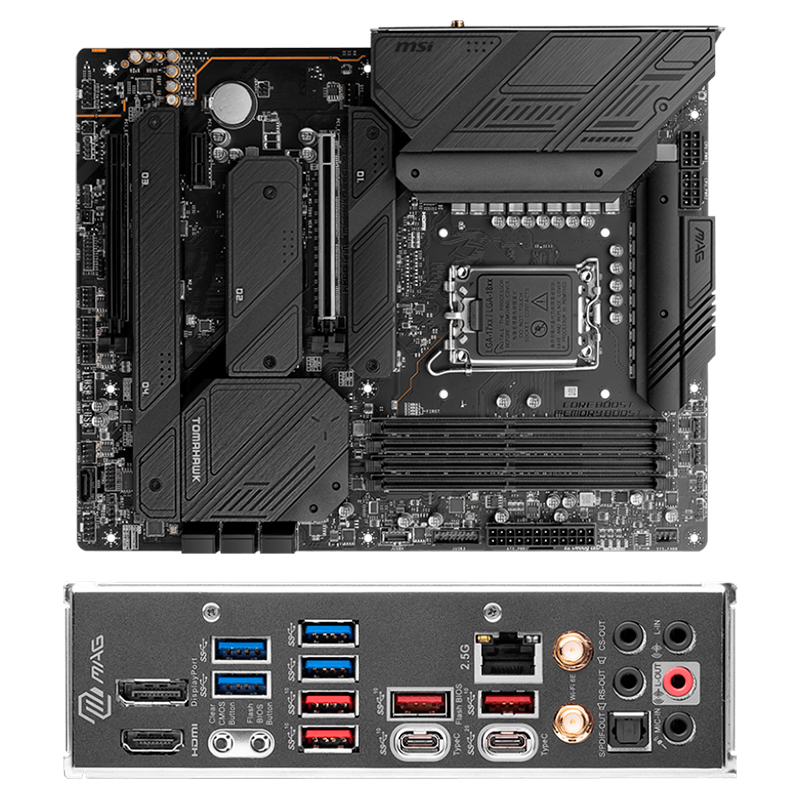 Imagen: Motherboard MSI MAG Z790 TOMAHAWK WIFI DDR4, Chipset Intel Z790, LGA1700, ATX