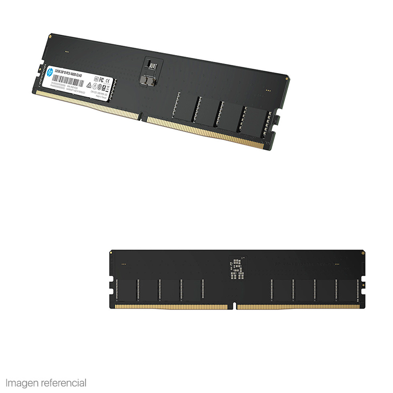 Imagen: Memoria HP X2 UDIMM DDR5-4800MHz, PC5-38400, 16GB, CL40, 1.1V, 288-Pin, On-die ECC.