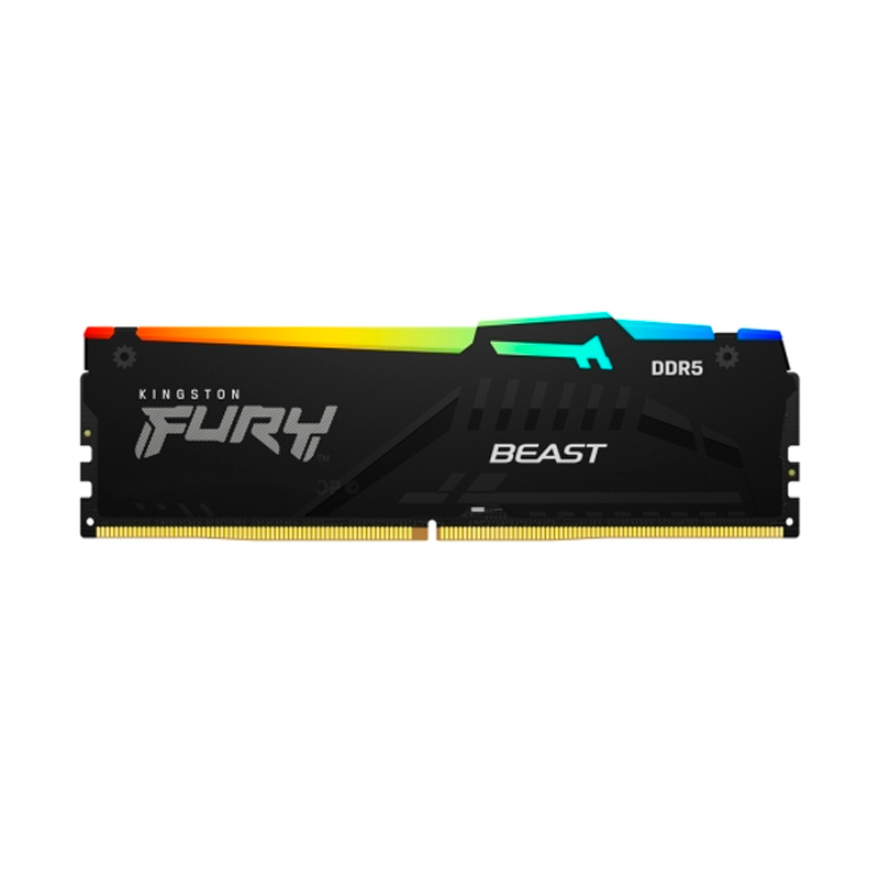 Imagen: Memoria Kingston Fury Beast 16GB DDR5-5200MHz PC5-41600 CL40, 1.25V, 288-Pin, XMP 3.0, RGB