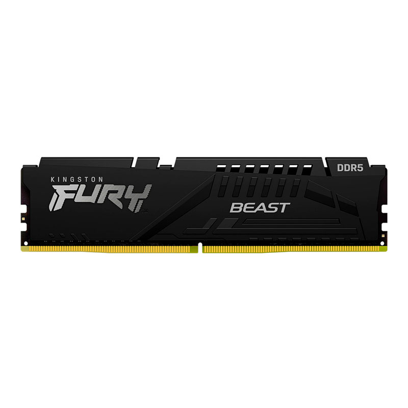 Imagen: Memoria Kingston Fury Beast BLACK, 32GB DDR5-5200 MHz, PC5-41600, CL40, 1.25V.